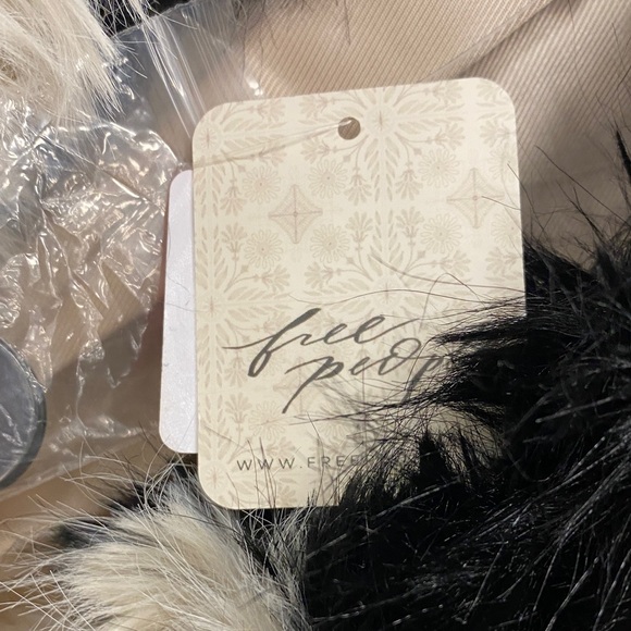 Free People x REVOLVE Jade Cow Fur Coat in Black & White - Picture 16 of 16